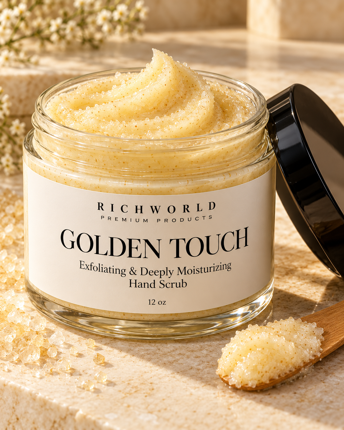 GOLDEN TOUCH Exfoliating & Deeply Moisturizing Hand Scrub