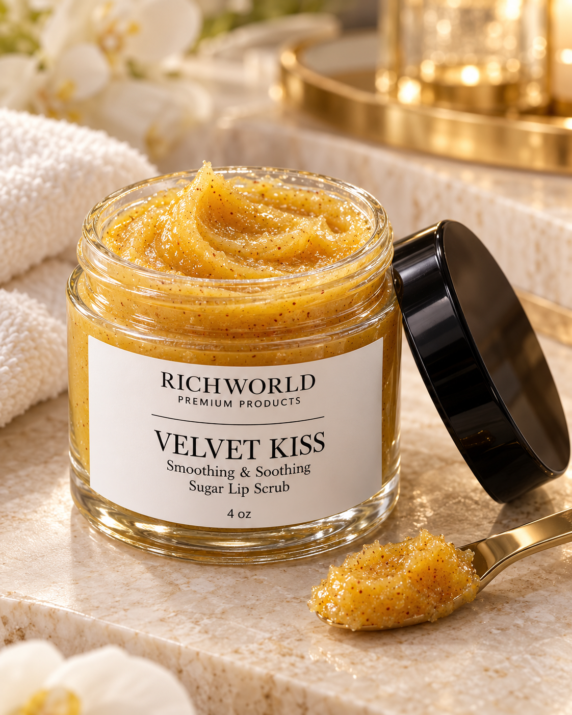 VELVET KISS Smoothing & Soothing Sugar Lip Scrub