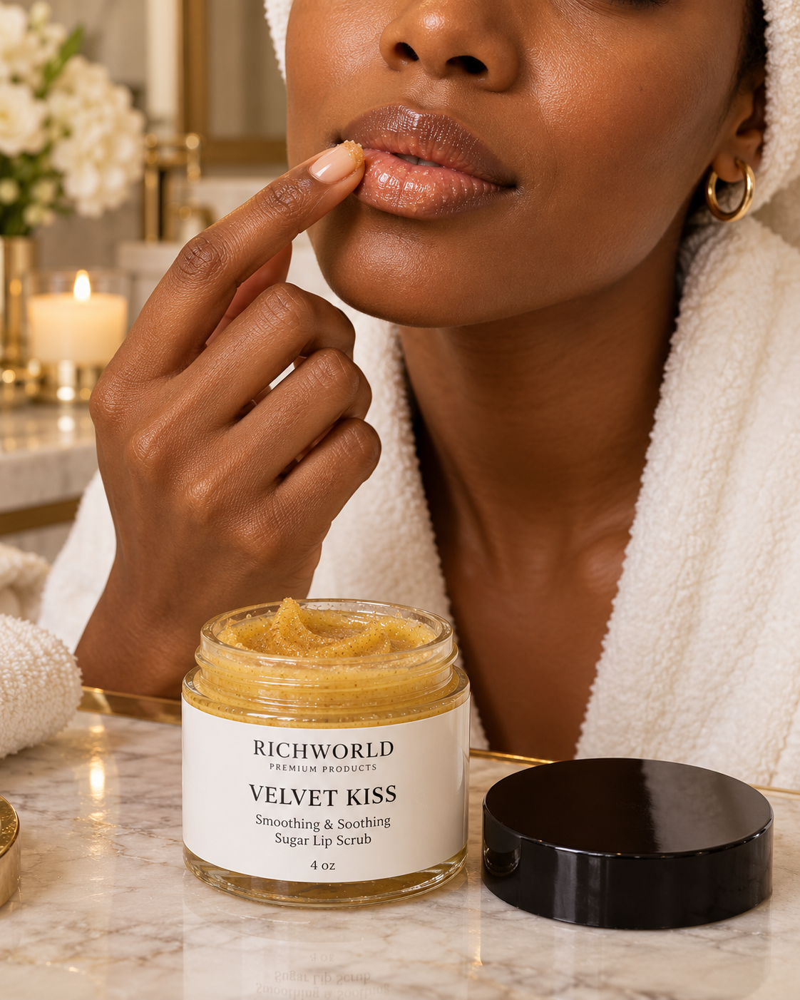 VELVET KISS Smoothing & Soothing Sugar Lip Scrub