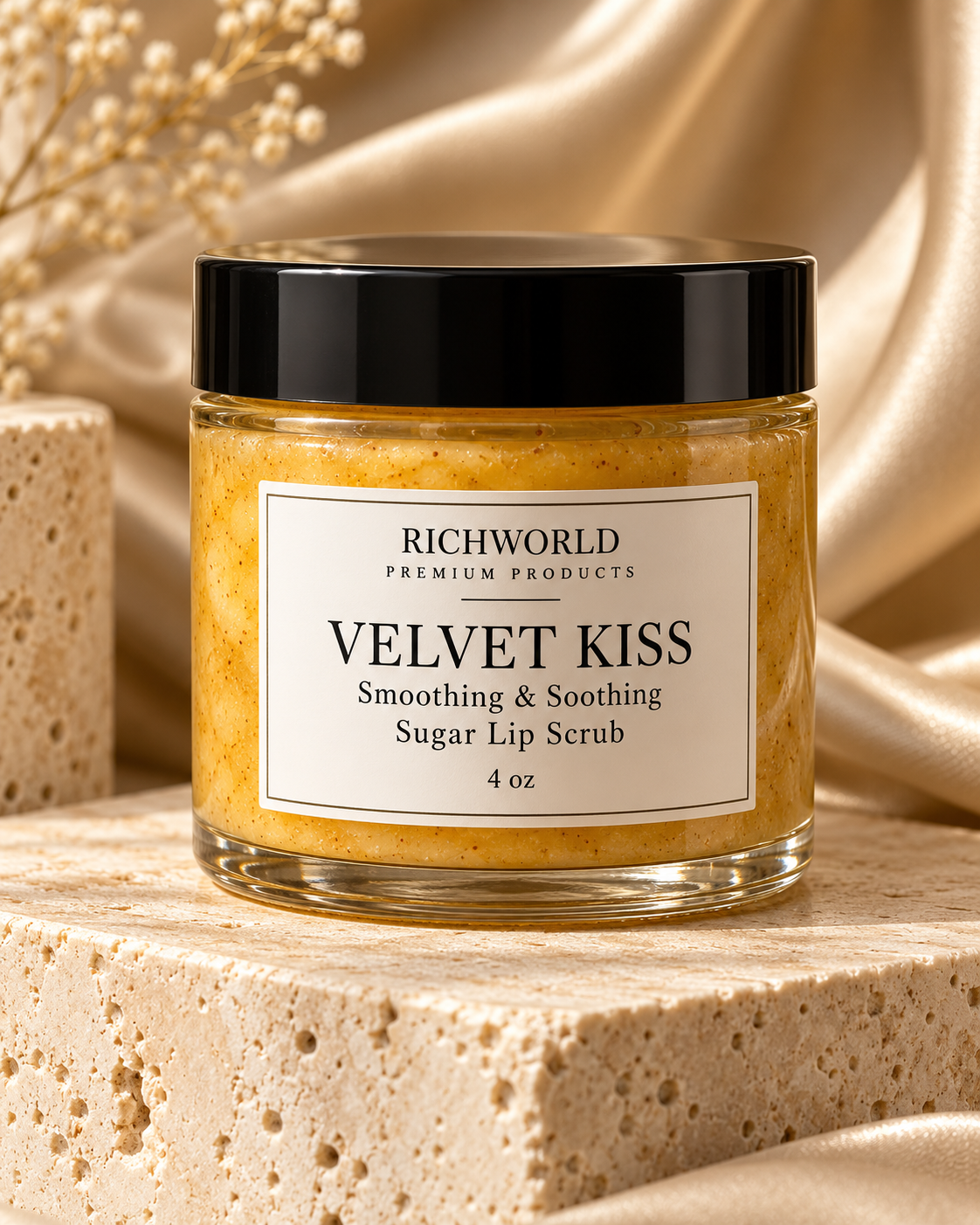 VELVET KISS Smoothing & Soothing Sugar Lip Scrub