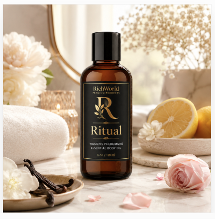 Women's Pheromone Body Oil – Warm Floral Sensual Scent | 4 oz